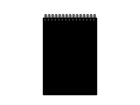 Caderno Wire-o Superior Preto
