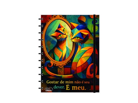 Caderno Graf-Disco Estampado Gato