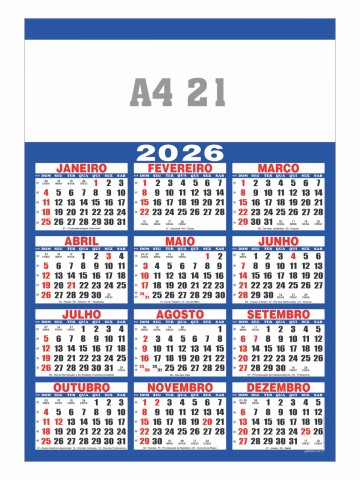 Calendário - A4 21