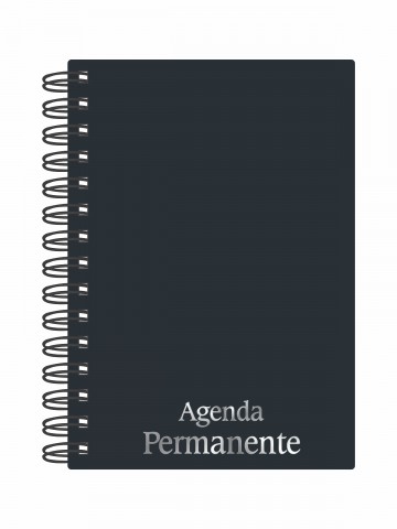 Agenda Permanente Wire-o Preta