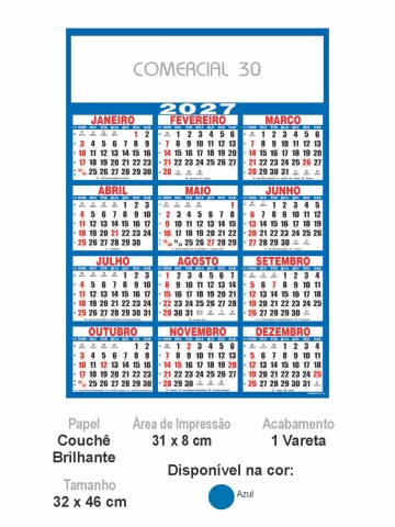 Folhinha 2026 - Comercial 30