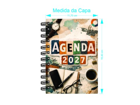 Agenda e Mini Agenda Estampa - 2027