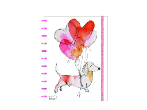Caderno Graf-Disco Estampado Cachorro com balão