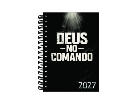 Agenda e Mini Agenda Estampa - Deus no Comando