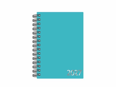 Mini Agenda Wire-o Cores - Azul Tifanny