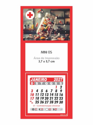 Calendário de Geladeira - Mini 05