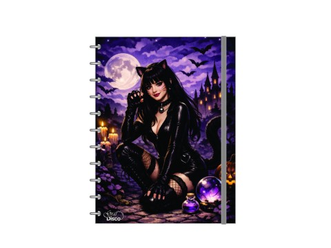 Caderno Graf-Disco Estampado Mulher gato