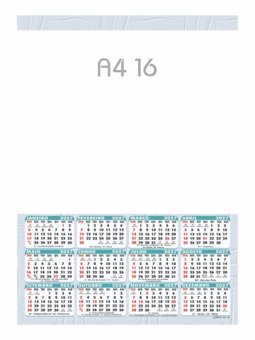 Calendário - A4 16