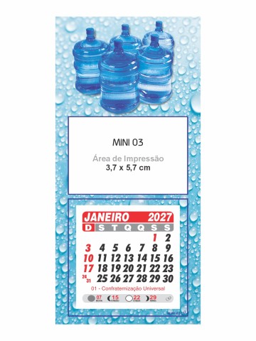 Calendário de Geladeira - Mini 03