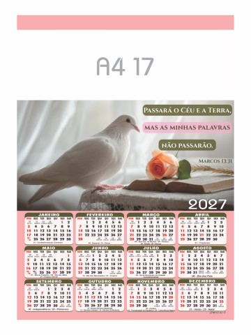 Calendário - A4 17