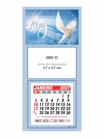 Calendário de Geladeira - Mini 10