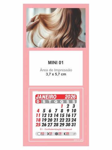 Calendário de Geladeira - Mini 01