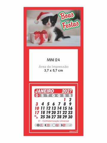 Calendário de Geladeira - Mini 24