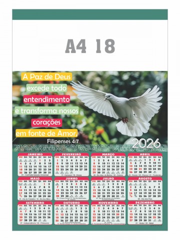 Calendário - A4 18