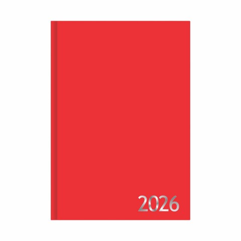 Agenda 2026 Costurada Vermelha
