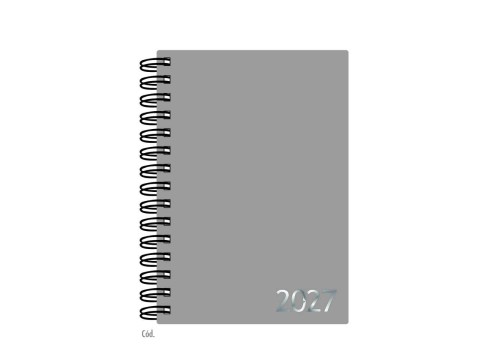 Mini Agenda Wire-o Cores - Prata