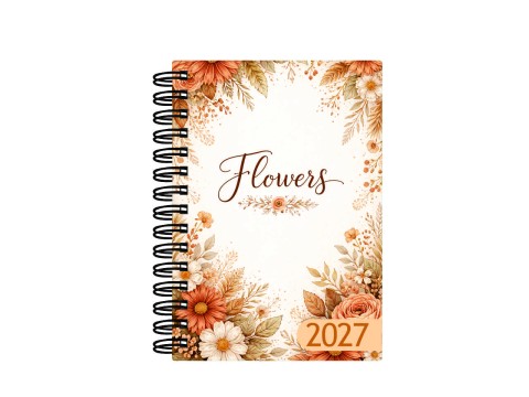 Agenda e Mini Agenda Estampa - Flowers