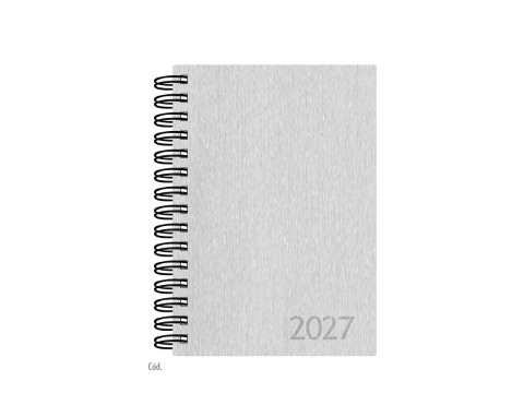 Agenda Aço Escovado 2027 - Prata