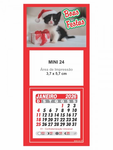 Calendário de Geladeira - Mini 24