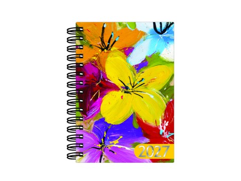 Agenda e Mini Agenda Estampa - Pintura Flores