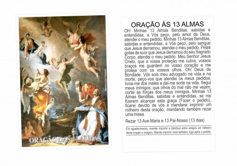 Oração de Promessa - Das 13 Almas