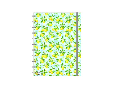 Caderno Graf-Disco Estampado Limão
