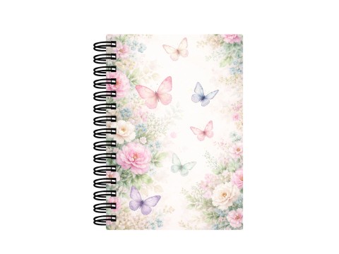 Caderno Wire-O Estampado Borboletas