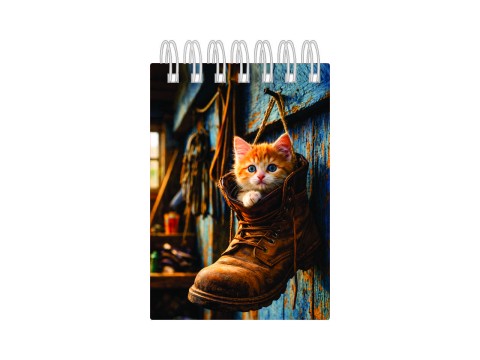 Bloco Rascunho Wire-o Estampa - Gatinho