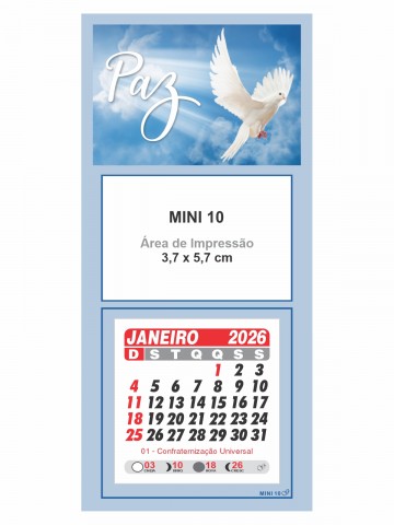 Calendário de Geladeira - Mini 10