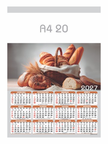 Calendário - A4 20