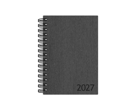 Agenda Aço Escovado 2027 - Grafite
