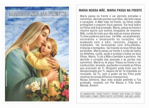 Oração de Promessa - Maria Passa na Frente