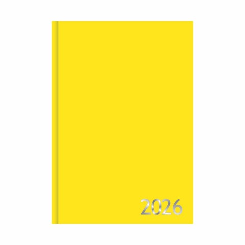 Agenda 2026 Costurada Amarelo Verão