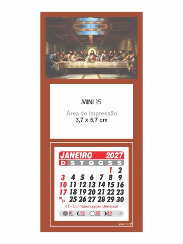 Calendário de Geladeira - Mini 15
