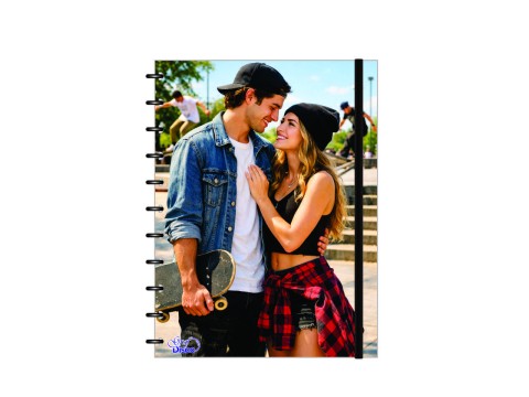 Caderno Graf-Disco Estampado Casal