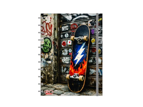 Caderno Graf-Disco Estampado Skate