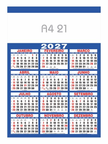 Calendário - A4 21